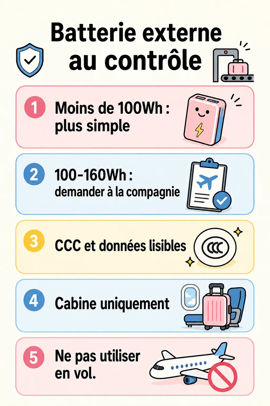 Carte pour limites, marquage, cabine et usage en vol sur les vols intérieurs chinois