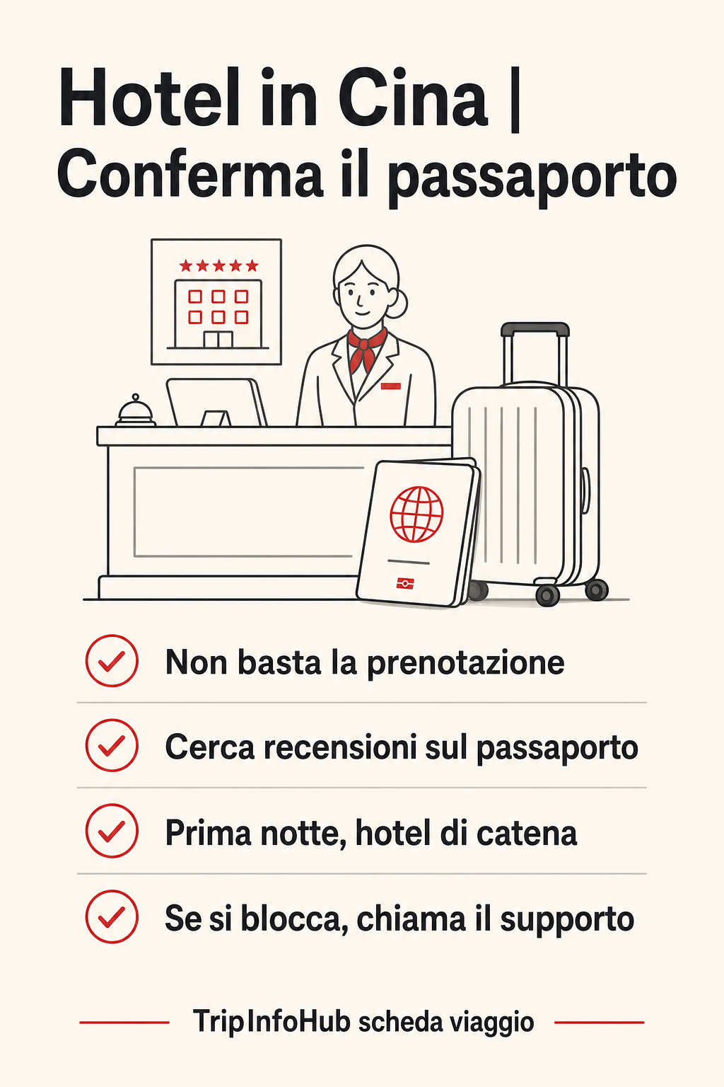 Hotel in Cina per stranieri: prima conferma il passaporto